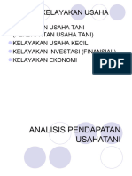 Analisis Pendapatan Usahatani