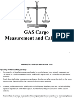 GAS Cargo Measurement and Calculation