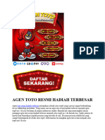 Togel Hadiah Terbesar