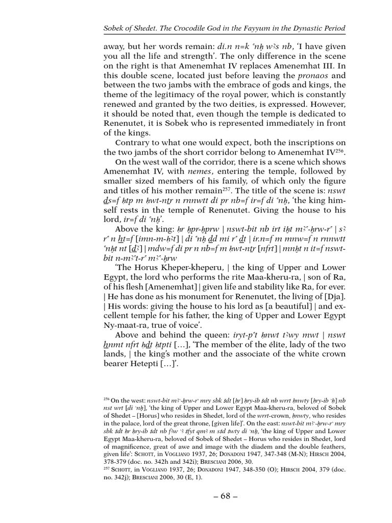 Sobek of Shedet The Crocodile God in The-4 | PDF | Horus | Ancient ...
