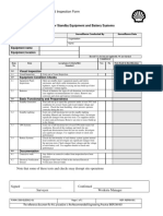 (Gensets Close Inspection Checklist) D00-ELED012-01