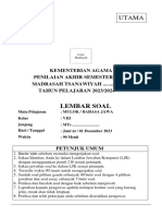 Naskah Pas Mapel B. Jawa Kelas 8 Paket 02 Tapel 2023-2024