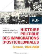 Histoire Politique Des Immigrations (Post) Coloniales France, 1920-2008 (Ahmed Boubeker Abdellali Hajjat) (Z-Library)