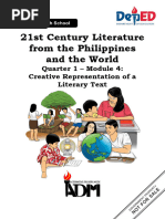 21st Century Literature CreativePresentationOfLiteraryText