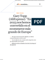 Gary Topp (AliExpress) en 2023 Nos Hemos Convertido en El Ecommerce Más Grande de Europa