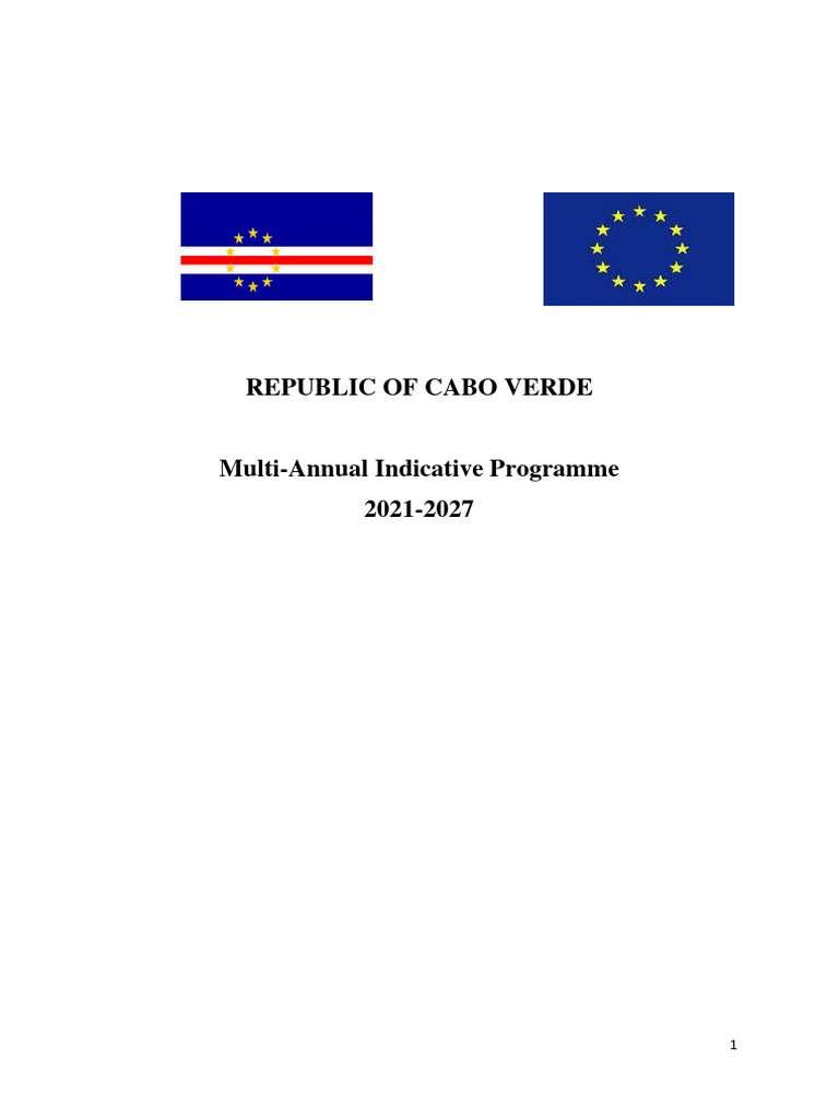 Cabo Verde Multi-Annual Indicative Programme | PDF | European Union
