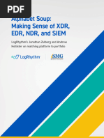 Logrhythm Na Alphabet Soup Making Sense of XDR Edr NDR and Siem e Book