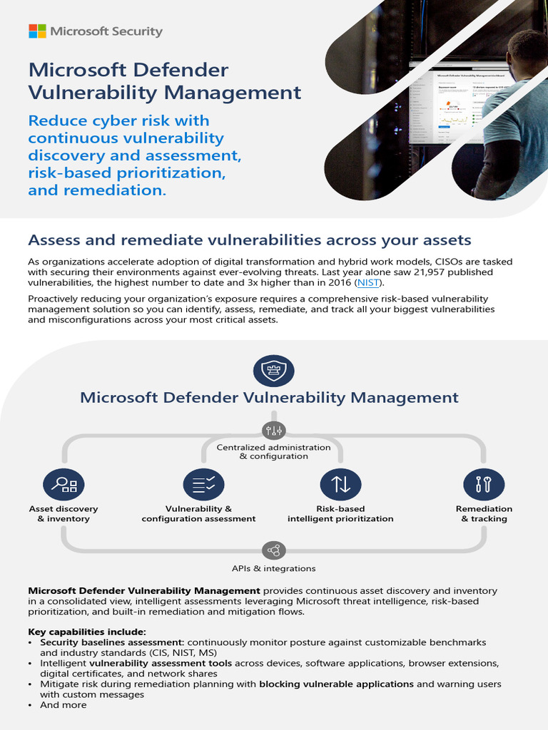 Microsoft Defender Vulnerability Management | PDF | Vulnerability ...