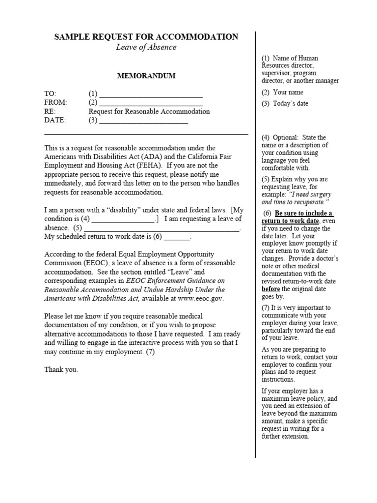 What Must An Employer Do To Provide Reasonable Accommodations Under The Ada