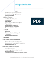 Biological Molecules