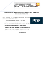 4.1 Cuestionario de Repaso Del Tema 7 G. Lírico, ... (4P.) 2023 ALTERNANCIA.