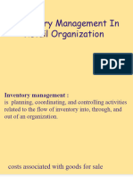 Inventory Management in Retail Organization