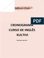Cronograma Curso Inglês Kultivi - Kattarine Costa Definitivo