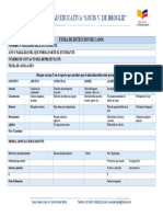 Ficha de Deteccion de Casos Formato