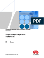 MTS9306A-HA20A1 and MTS9306A-HD20A1 V100R002 Regulatory Compliance Statement