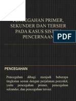 Pencegahan Primer, Sekunder, Tersier