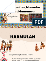 Kaamulan Mansaka at Mamanwa