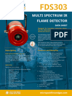 3303.0002 Micropack FDS303 Multi Spectrum IR Flame Detector - Datasheet