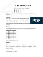 Ejercicios - Estadistica Descriptiva