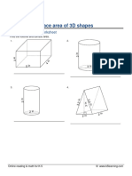 Grade 6 Volume Surface Area 3d Shapes D
