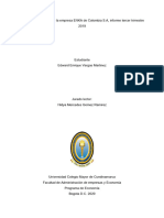 Análisis Fundamental de La Empresa ENKA de Colombia S.A, Informe Tercer Trimestre 2019