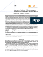 Channel Preferences and Attitudes of Domestic Buyers in Purchase Decision Processes of High-Value Electronic Devices