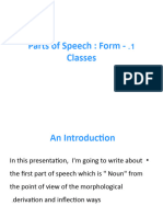 العرض التقديميParts of Speech 