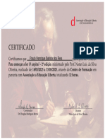 Certificado - para Começar A Ler O Capital - Paulo Henrique Batista Dos Reis
