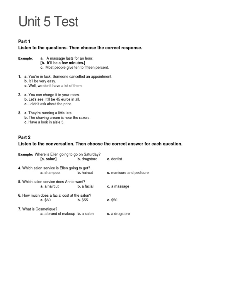 Top Notch 2a Test Unit 5 (WWW Languagecentre.ir) PDF