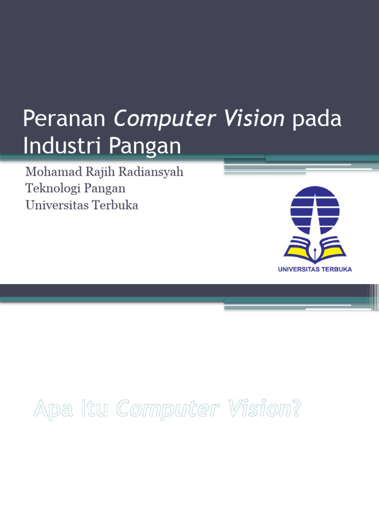 Computer Vision dalam Industri Pangan | PDF