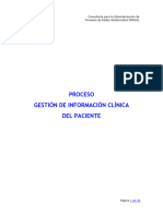 9 - Proceso Gestión de Información Clínica Del Paciente 2015