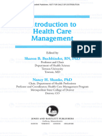 Introduction To Health Care Management: Sharon B. Buchbinder, RN, PHD