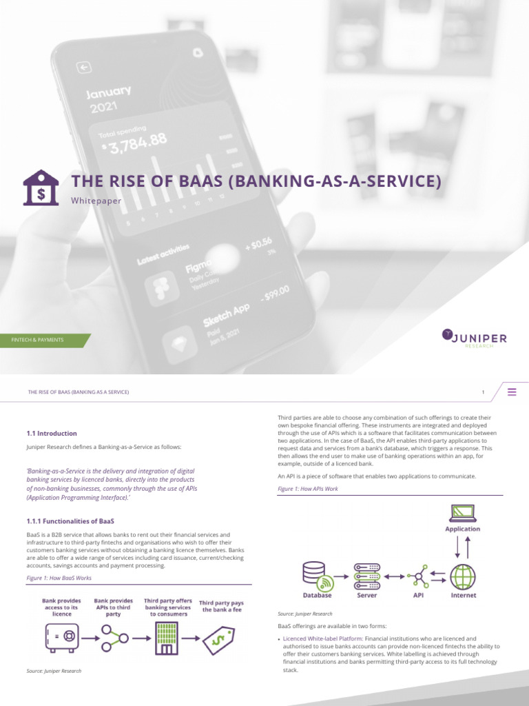 The Rise Of Baas Banking As A Service Whitepaper Pdf Banks