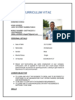 Desmond Marketing CV