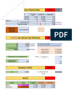 Costo de Deuda Financiera y Tasa Conjugada