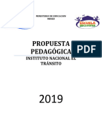 Propuesta Pedagògica Indet 2019
