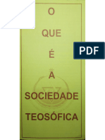 Folheto Amarelo Da Sociedade Teosófica No Brasil