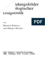 Wottawa, Hossiep - Anwendungsfelder Psychologischer Diagnostik 1. Aufl. 1997