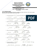 SUMMATIVE TEST BASIC CALCULUS 4th Q