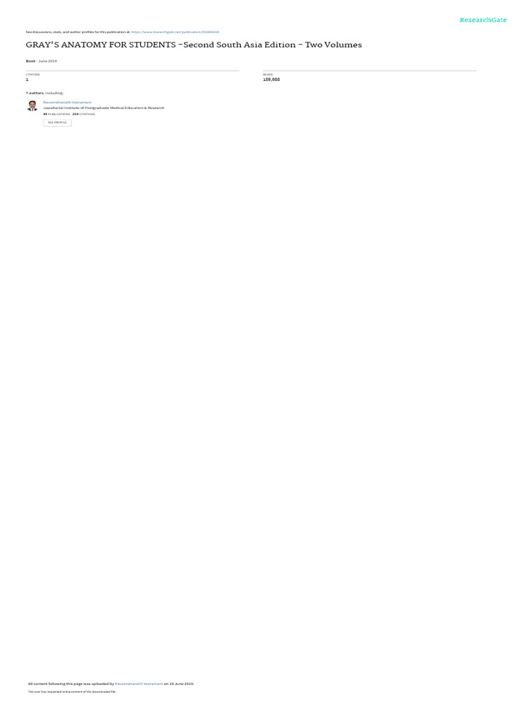 Grays Anatomy Students 2SAE 20may | PDF | Anatomy | Elsevier