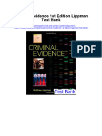 Criminal Evidence 1st Edition Lippman Test Bank