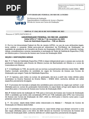 2024-SEI 3703111 Edital 1362-THE 2024-EM | PDF | O Cravo Bem