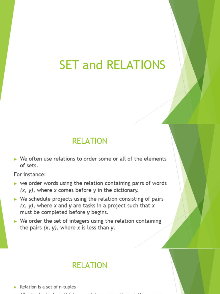 Understanding Set Relations and Properties | PDF | Inequality ...