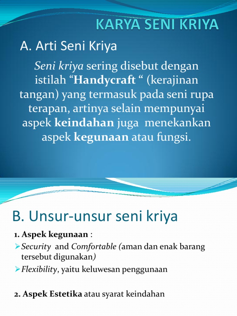 Benda Benda Seni Rupa Terapan Sering Juga Disebut Dengan Coba Sebutkan