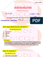 Special Security Unit: Compiled By: Arif King