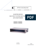 YORK VRF IDU Ceiling Duct Slim - JTDS (022-043) - Installation Manual - FAN-1701 201602