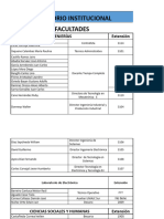 Directorio y Extensiones Funcionarios