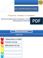 Buffer, Integrator, and Differentiator Op Amps