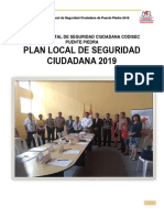 Plan Local de Seguridad Ciudadana 2019 Dist. Puente Piedra