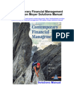 Contemporary Financial Management 13th Edition Moyer Solutions Manual